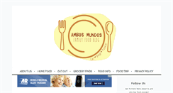 Desktop Screenshot of ambosmundosfamilyfoodblog.com